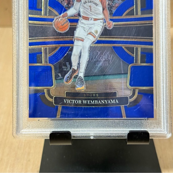2023-24 Select Victor Wembanyama Concourse Blue Prizm Rookie RC #87 PSA 10-Read - Picture 4 of 10